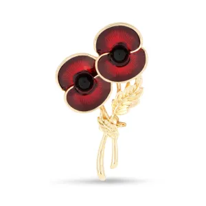 Forever Connected Poppy Brooch