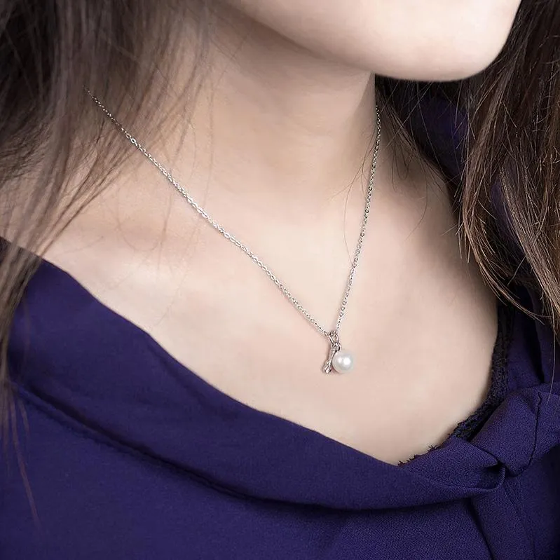 Freshwater Pearls Sterling Silver Pendants For Women