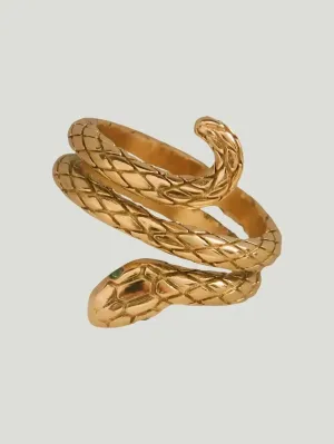 Furano Studio 18k Gold Plated Snake Ring