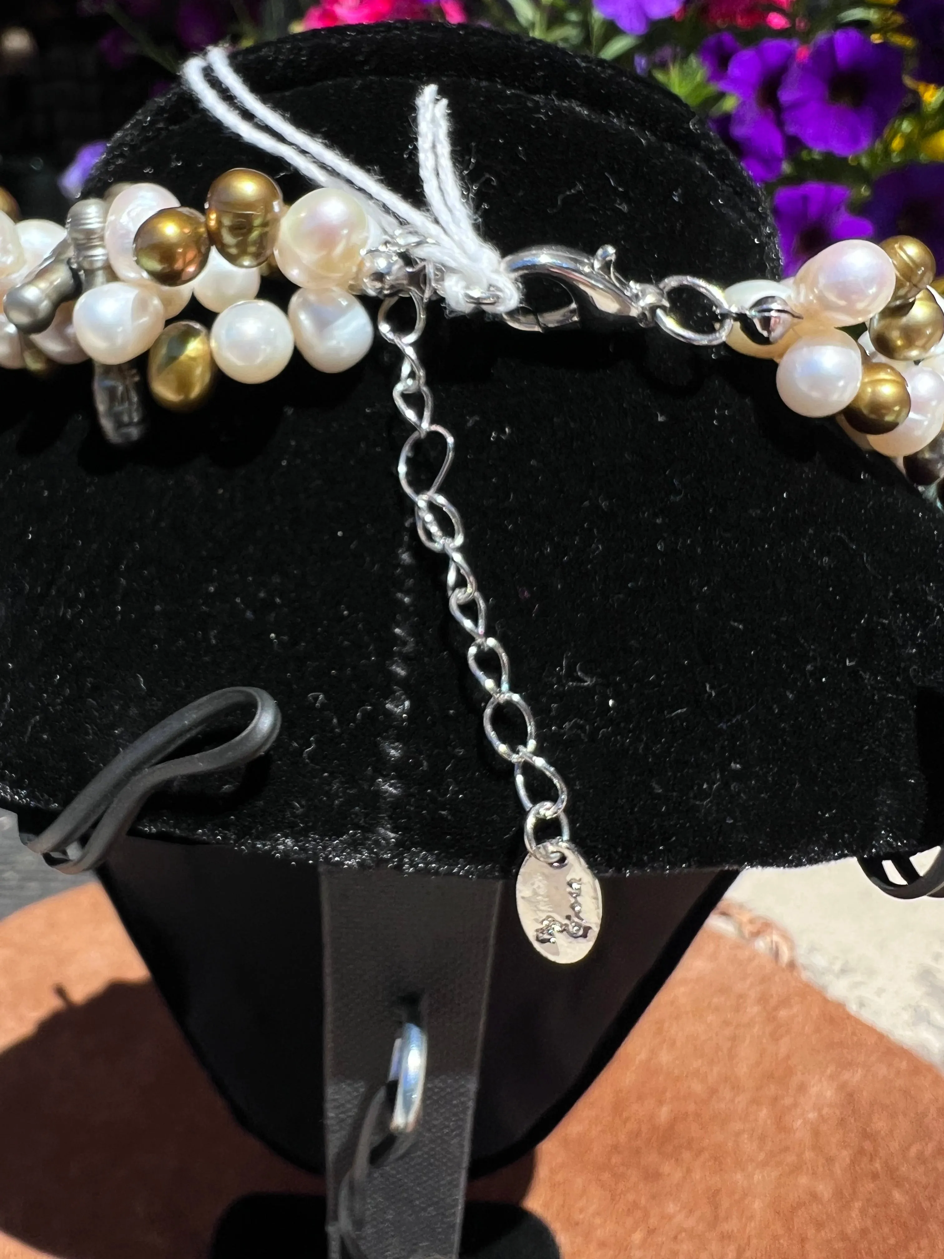 Genuine Turquoise and Fresh Water Pearl Necklace