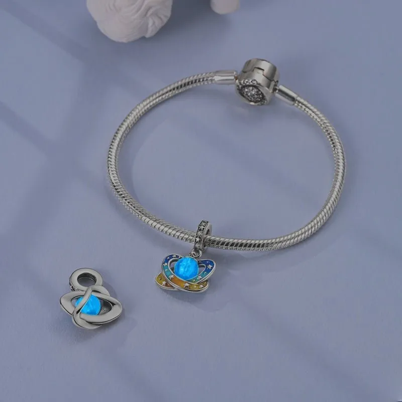 Glow in the Dark Luminous Planet Dangle Charm