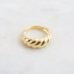 Gold Vermeil Dome Twist Ring