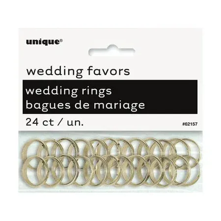 Gold Wedding Rings - Party Favors