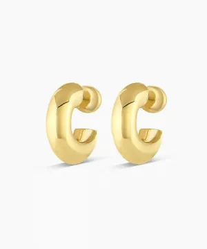 Gorjana Lou Statement Huggies - Gold