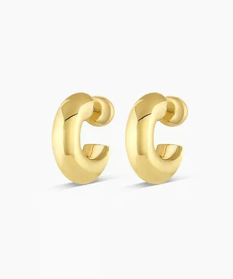 Gorjana Lou Statement Huggies - Gold