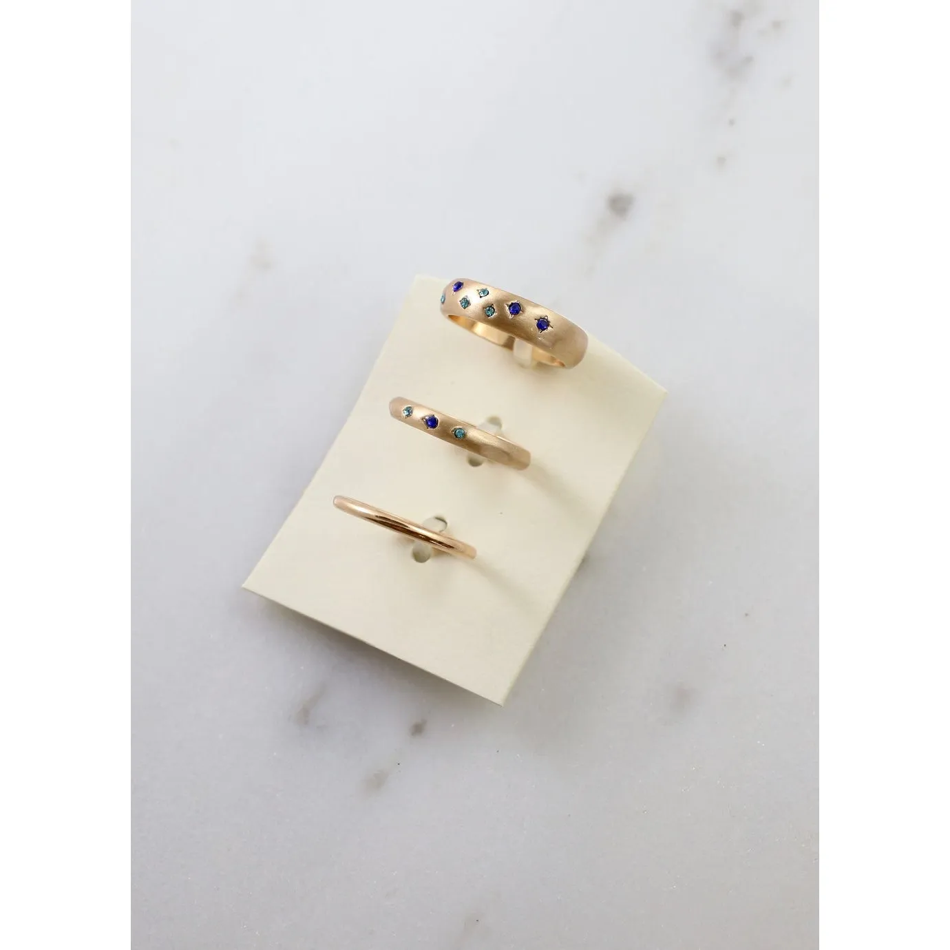 Gwendolyn Ring Set Blue Size 7