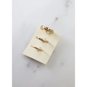 Gwendolyn Ring Set Blue Size 7