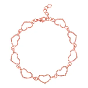 Heart Link Adjustable Bracelet