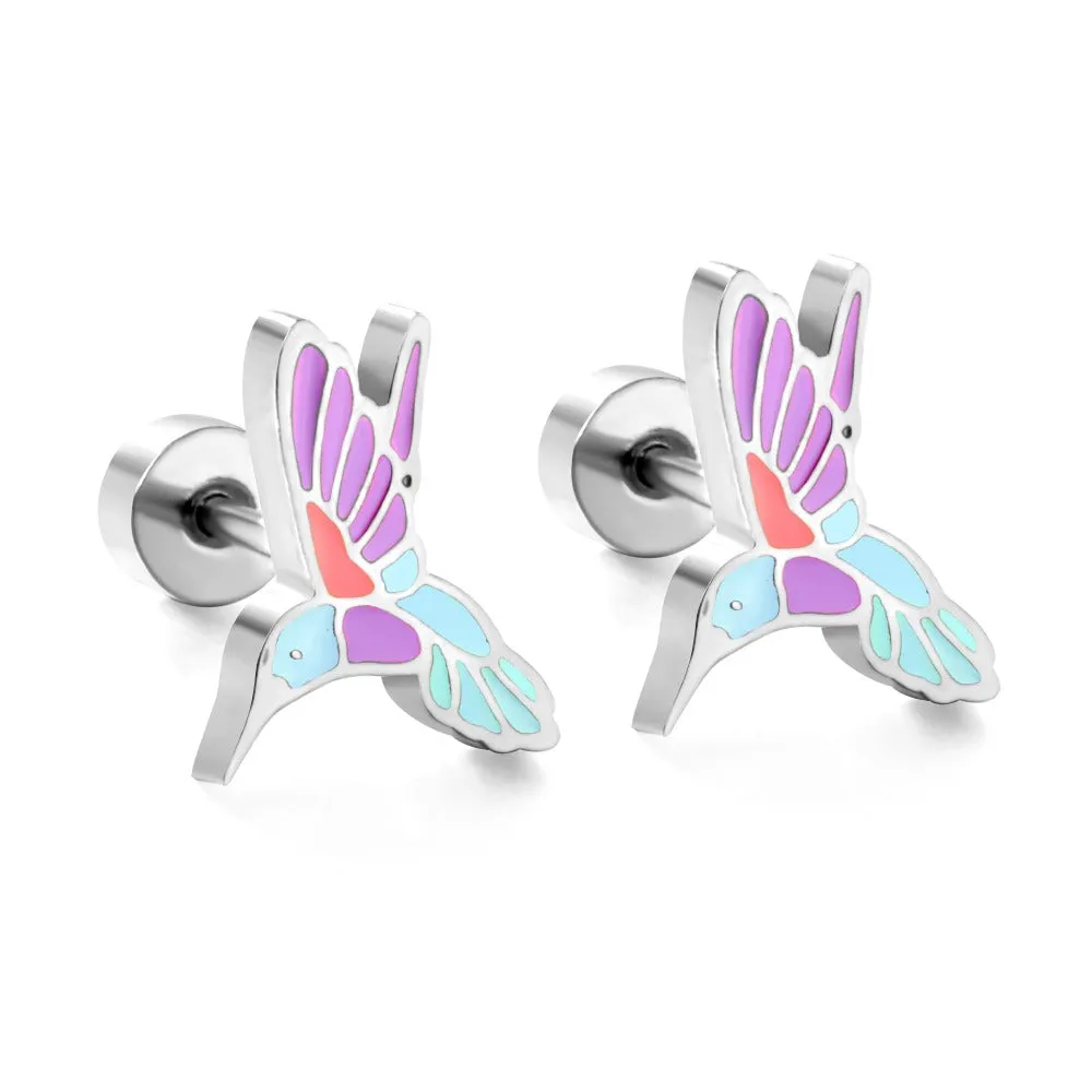 Hummingbirds Earrings Set
