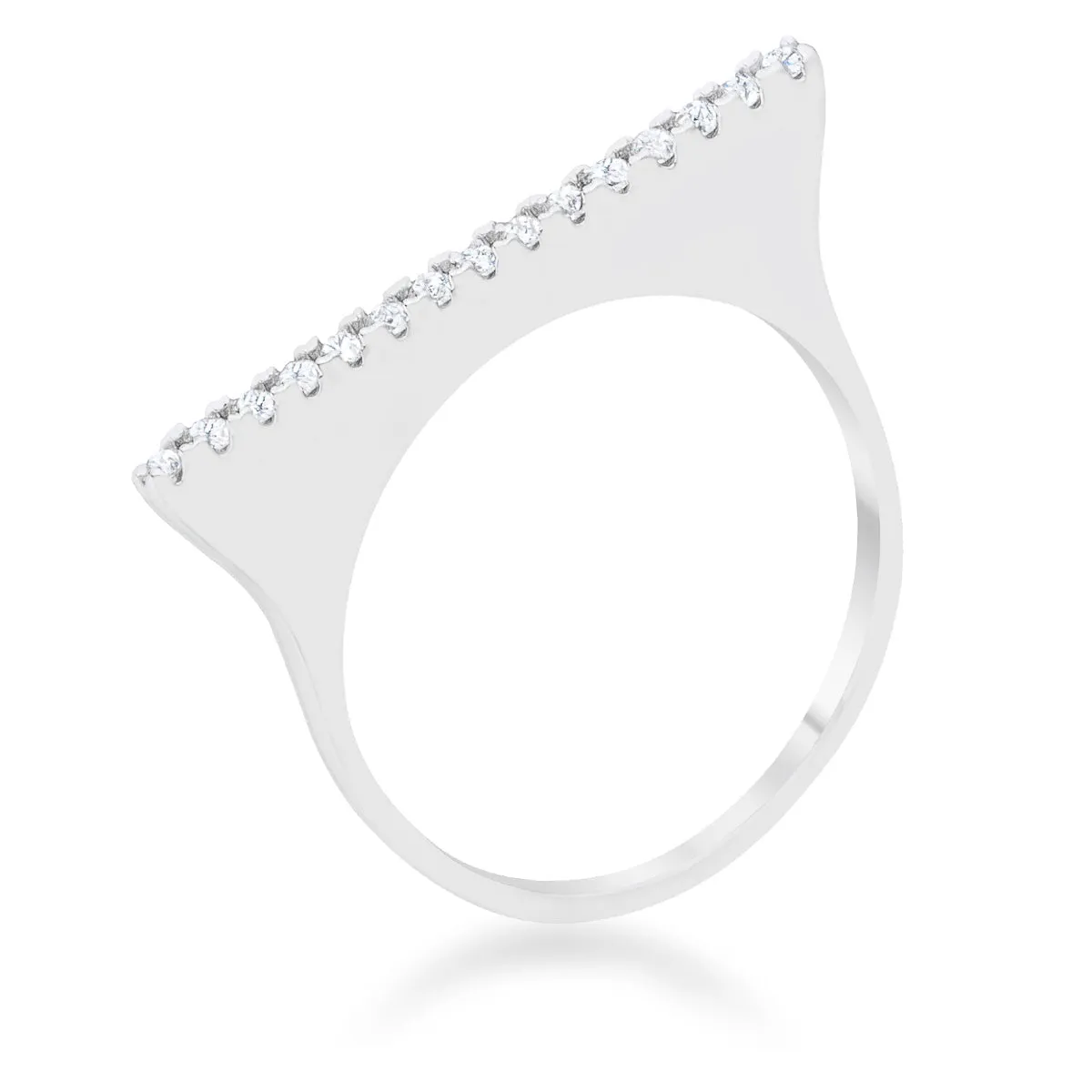 Karolina 0.2ct CZ Contemporary Simple Ring