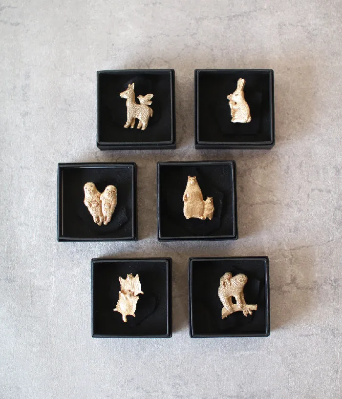 KIYATA Tin Brooch {Sloth}