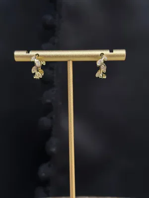 Leaf Hoop Earrings