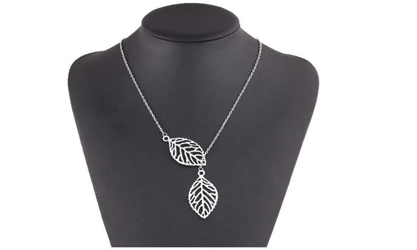 Leaves Choker Pendant Necklace