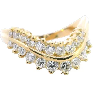 Luxurious 18ct Yellow Gold 22 Diamond Ring A Valentine's Day Masterpiece