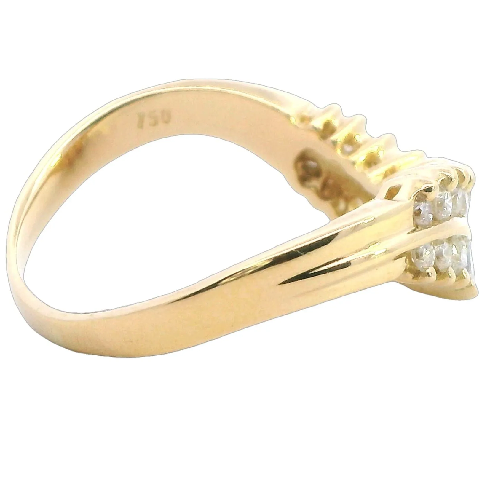 Luxurious 18ct Yellow Gold 22 Diamond Ring A Valentine's Day Masterpiece
