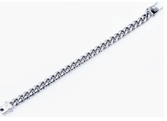 Men's 10mm Stainless Steel Cuban Link W/ Box Clasp