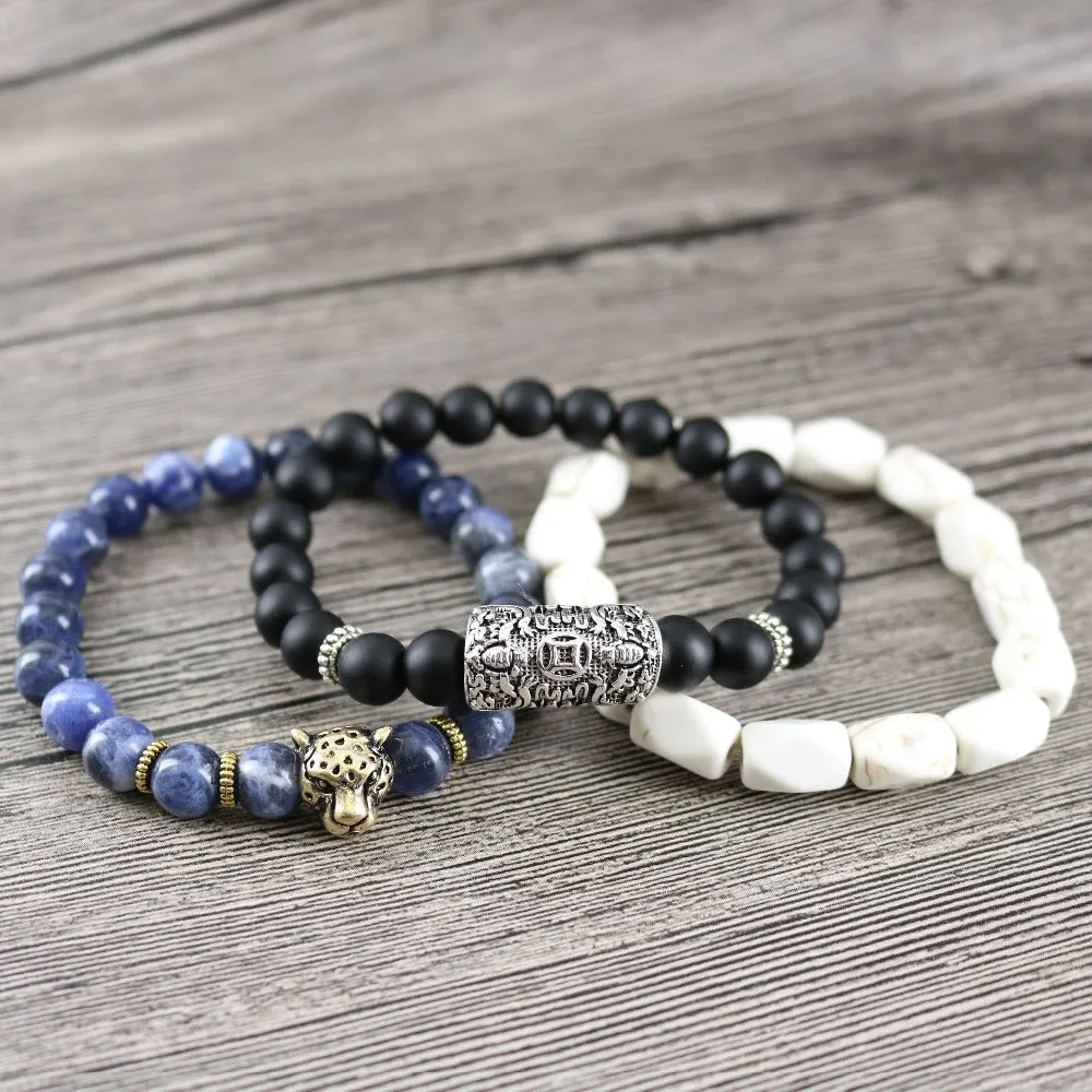 Men's 3 Piece Lord Blessing Bracelets are made for your Wealth, Good Fortune and Prosperity