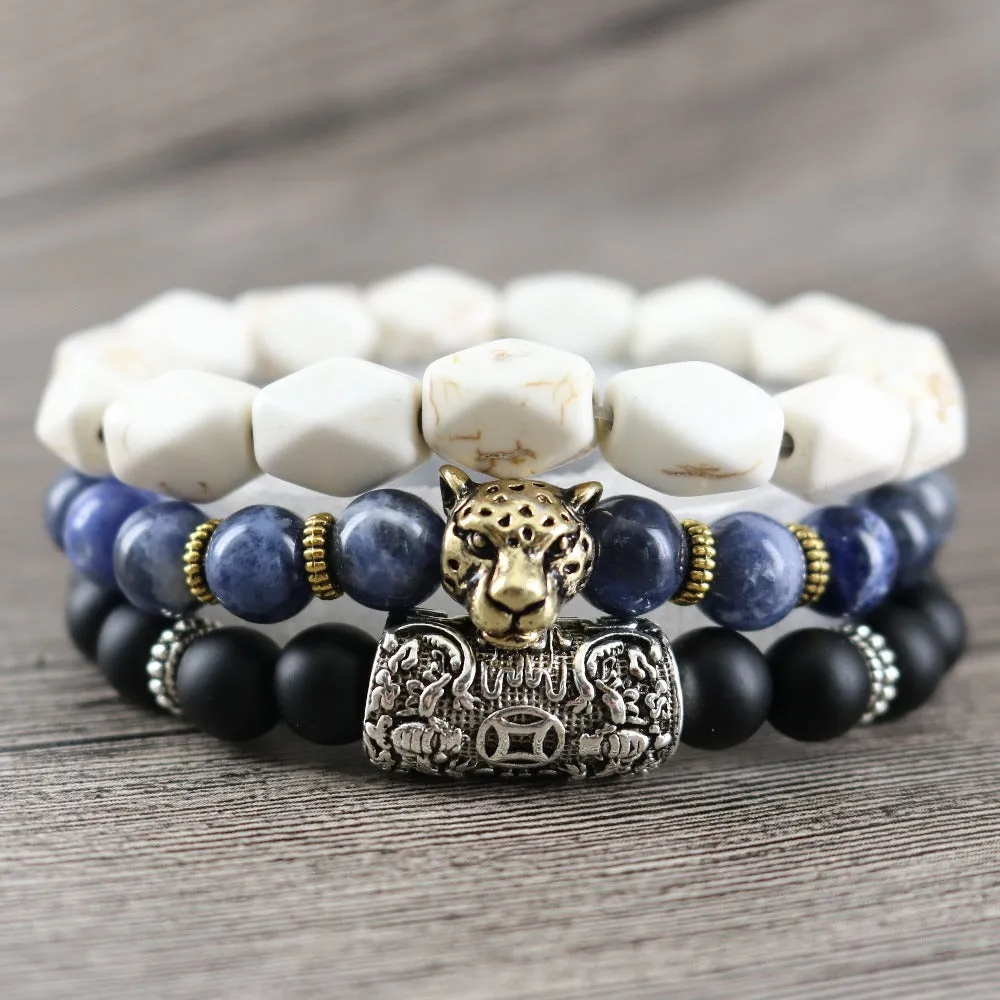 Men's 3 Piece Lord Blessing Bracelets are made for your Wealth, Good Fortune and Prosperity