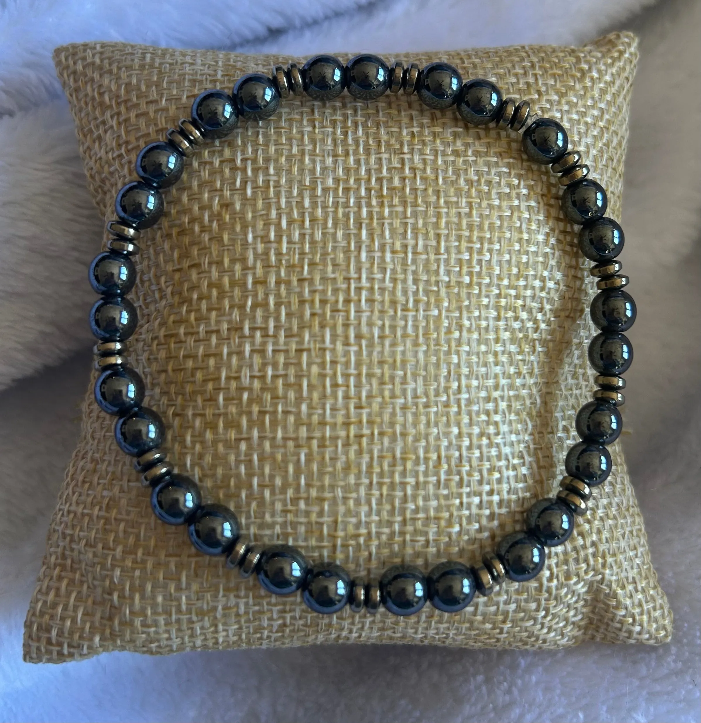 Men’s Hematite & Onyx Energy Bracelet
