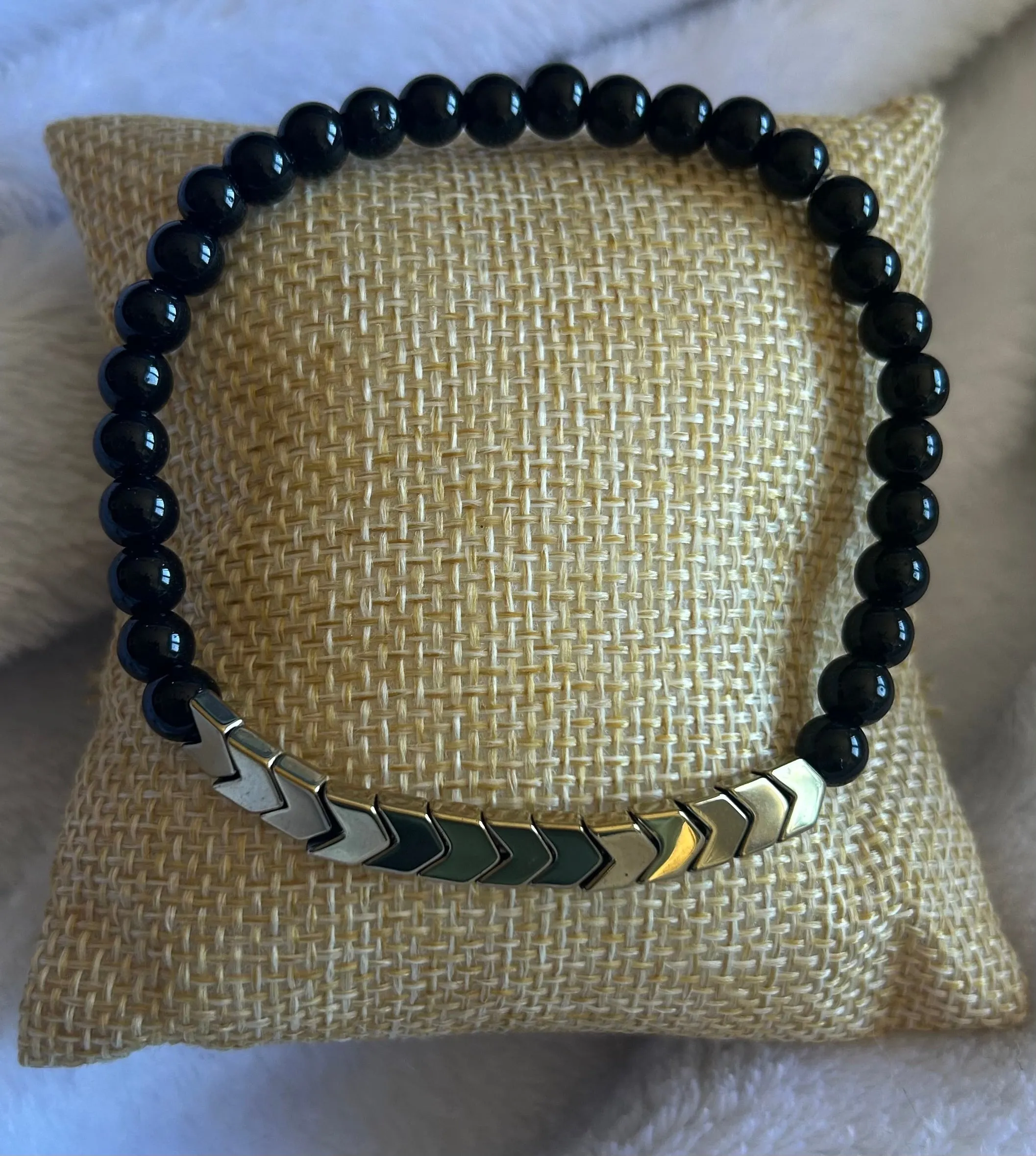 Men’s Hematite & Onyx Energy Bracelet