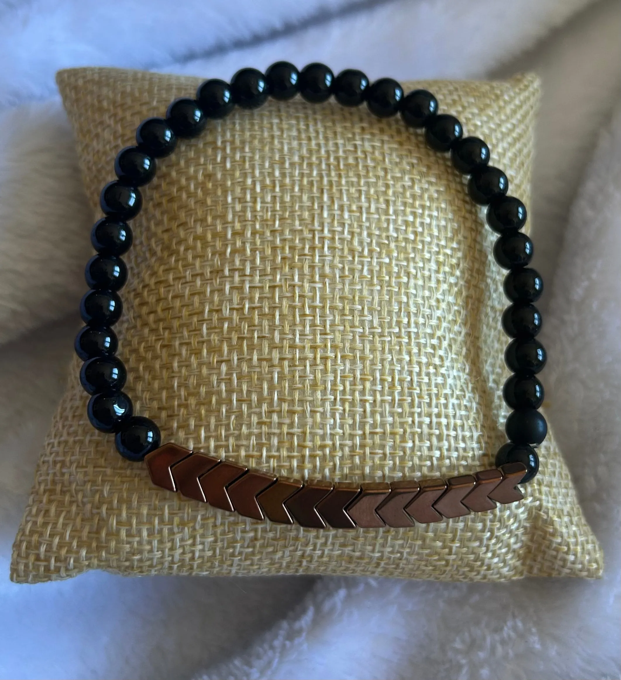 Men’s Hematite & Onyx Energy Bracelet