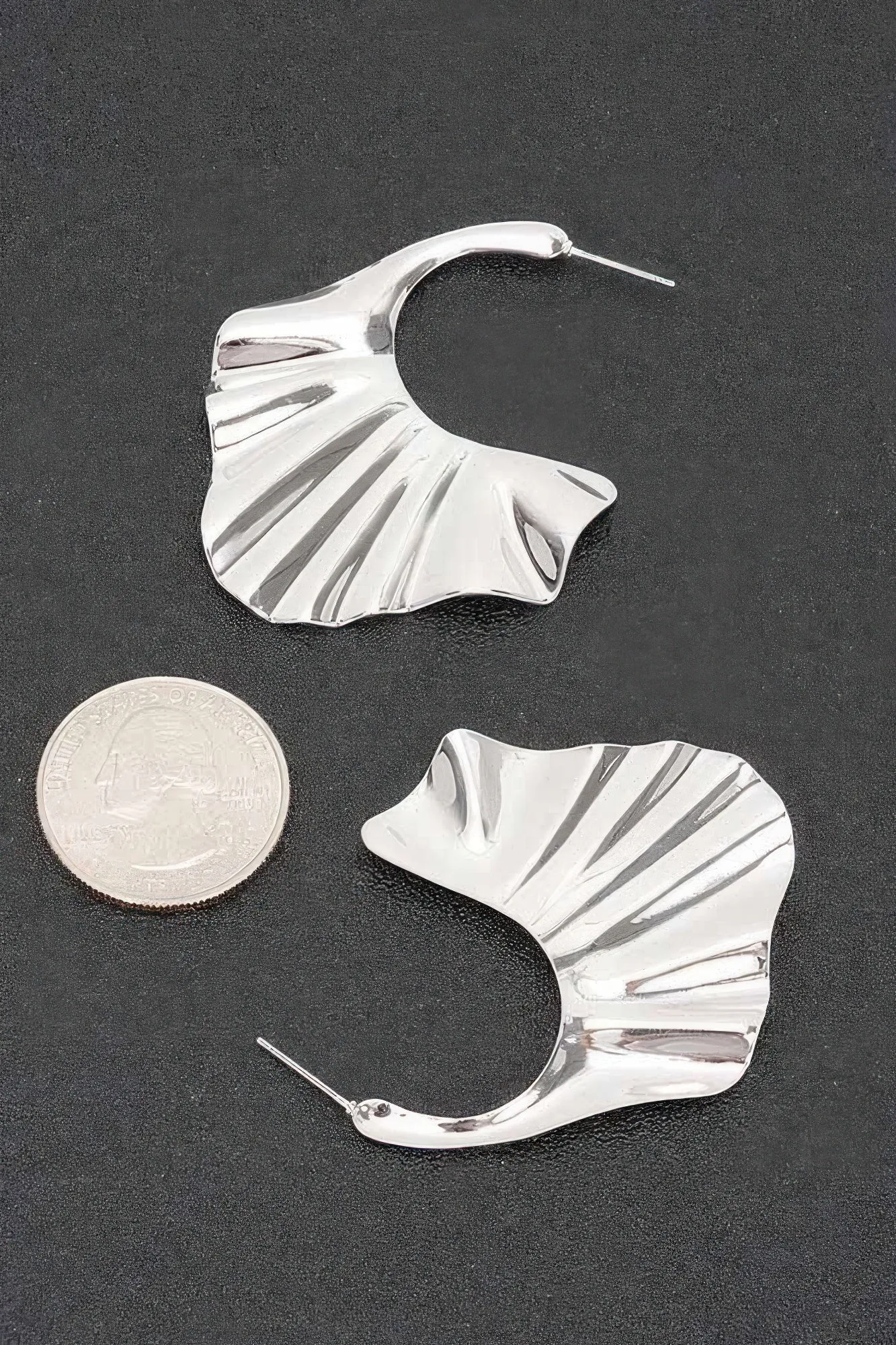 Metal Skirted Earring