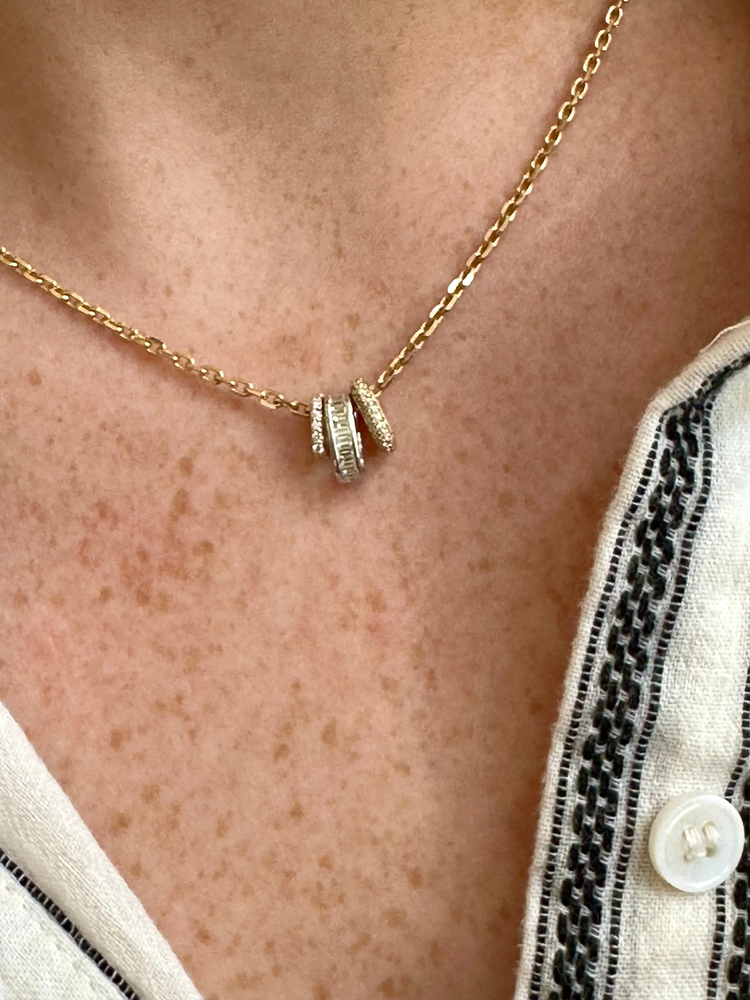 Mini Triple Legend Link Necklace