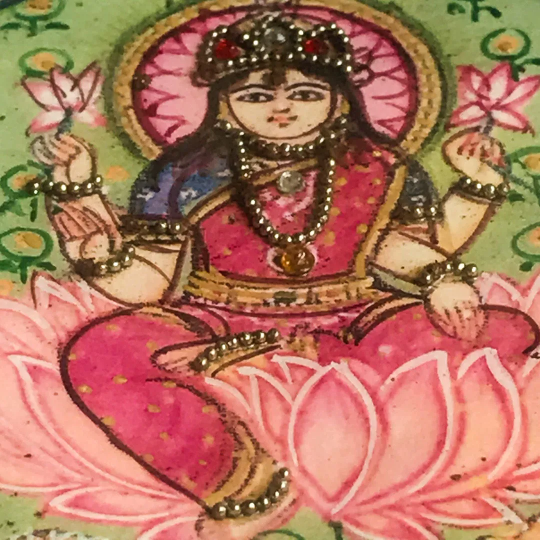 Miniature Painting of Lakshmi Pendant