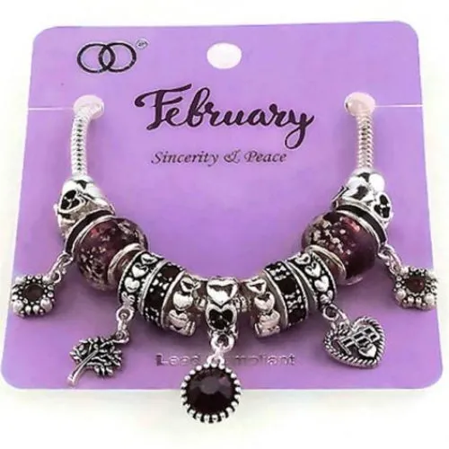 Multi Bead Birthstone Bracelet
