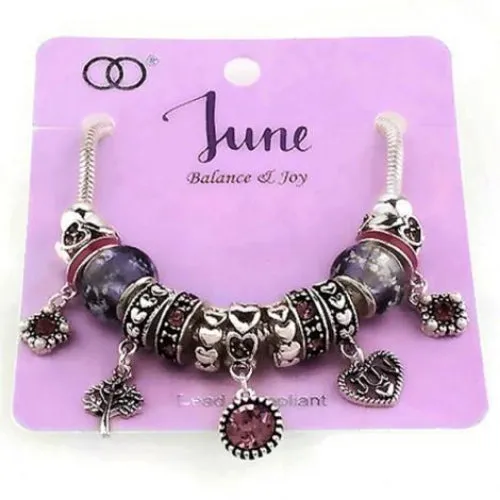 Multi Bead Birthstone Bracelet