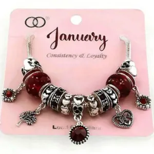 Multi Bead Birthstone Bracelet