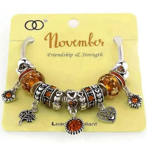 Multi Bead Birthstone Bracelet