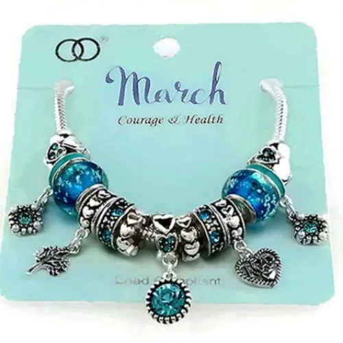Multi Bead Birthstone Bracelet