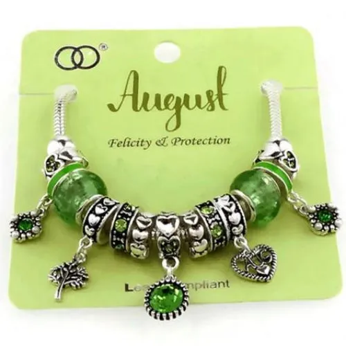 Multi Bead Birthstone Bracelet