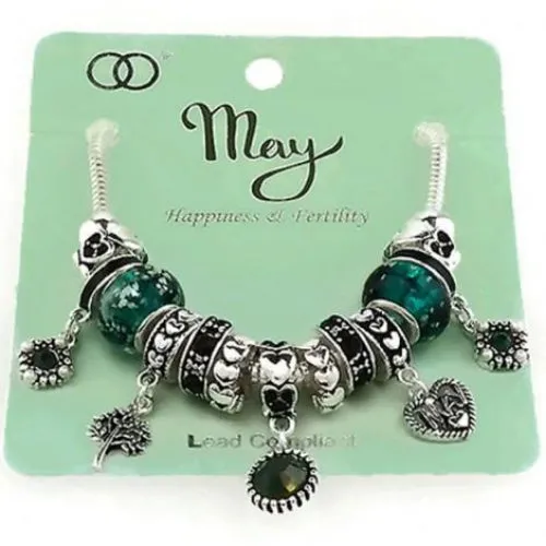 Multi Bead Birthstone Bracelet