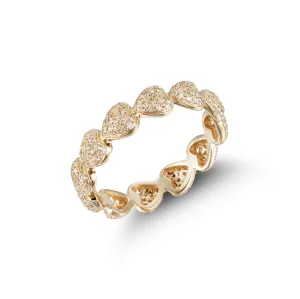 Orchid Gems Heartfelt Love Diamond Eternity Ring