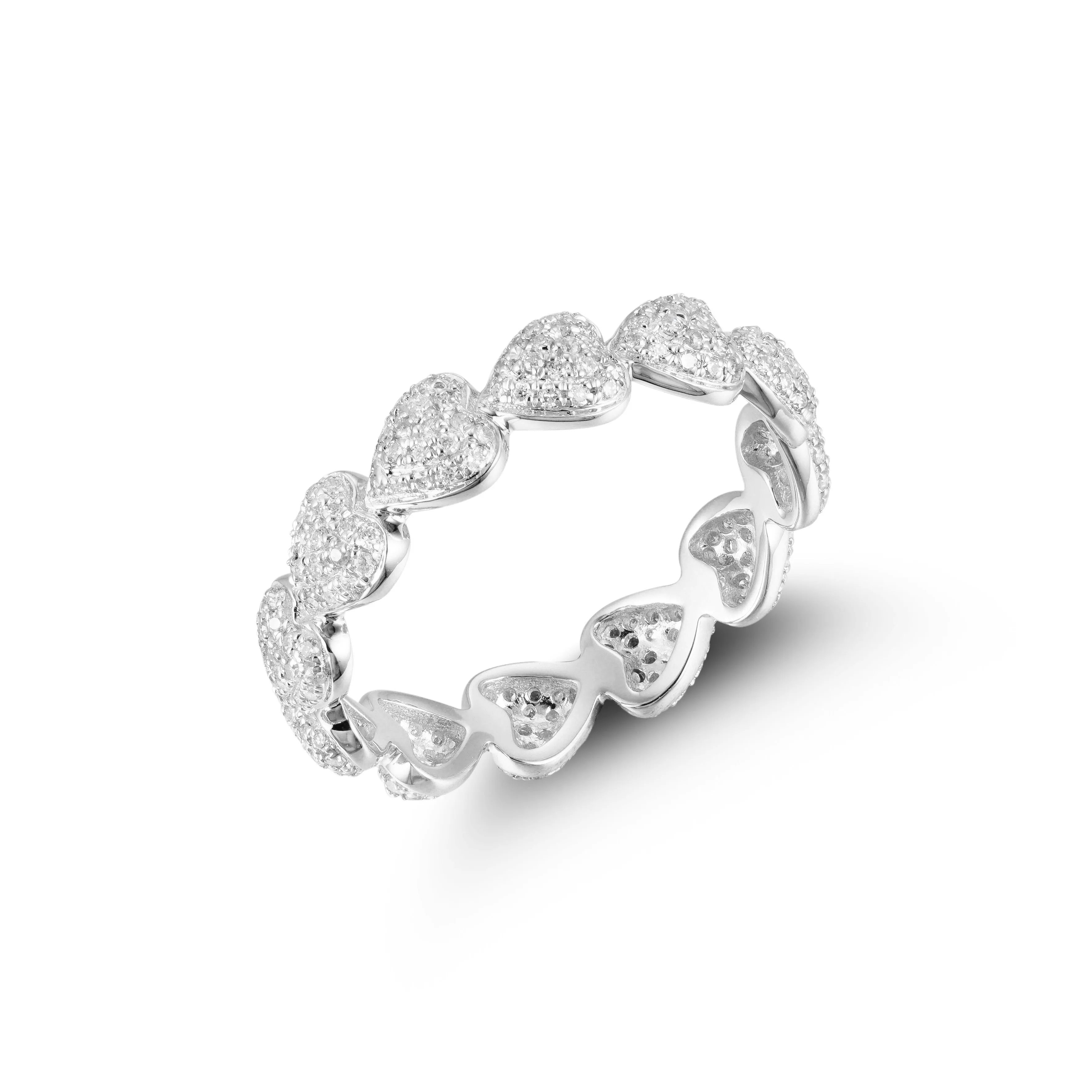 Orchid Gems Heartfelt Love Diamond Eternity Ring