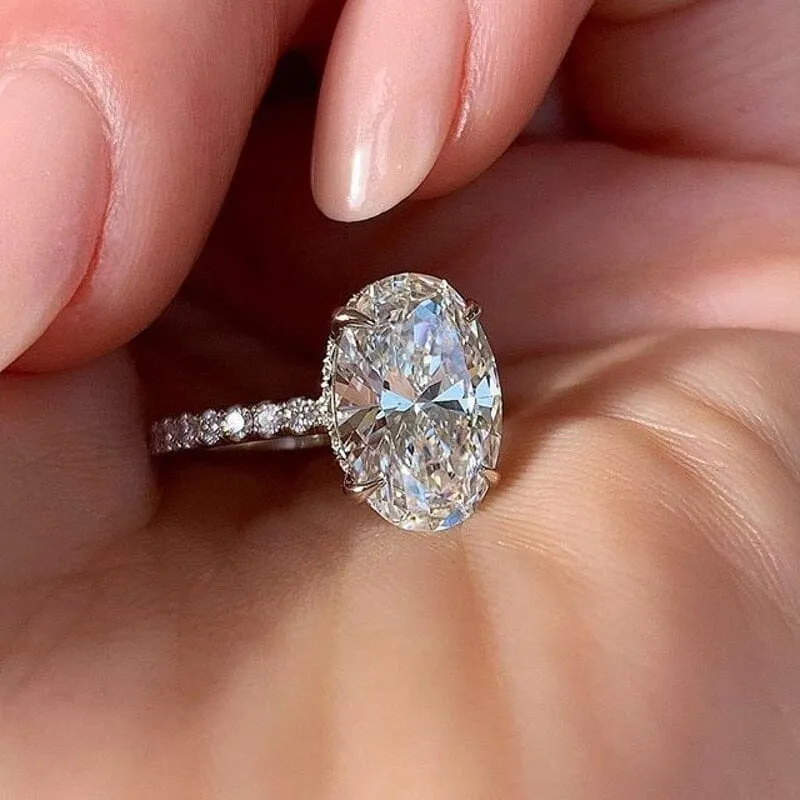 Oval Cut 3ct Diamond Ring