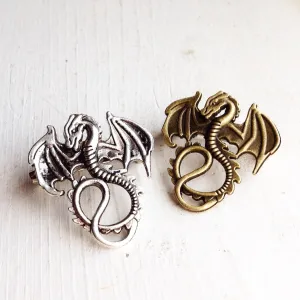 Pair of Dragon Brooches