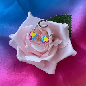 Pansexual Pride Flag Inspired Earrings