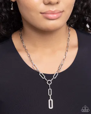 Paparazzi Refined Rebel Necklace White