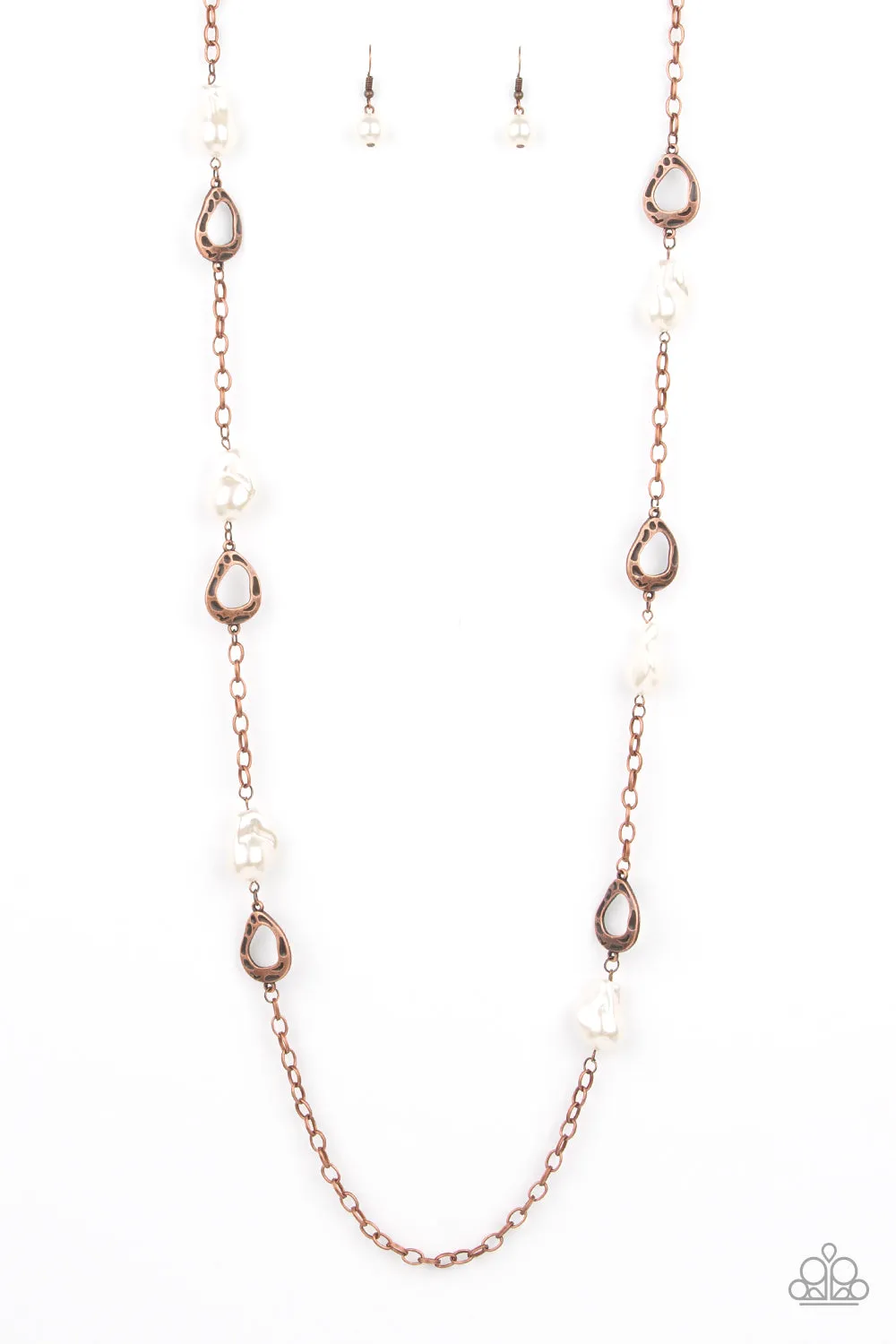 Paparazzi Rustic Refinery Copper Long Necklace - P2RE-CPXX-186XX