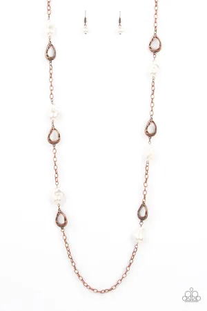 Paparazzi Rustic Refinery Copper Long Necklace - P2RE-CPXX-186XX