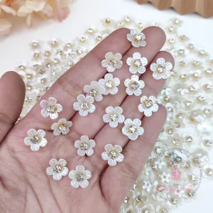 Pearl Five Petal Flowers