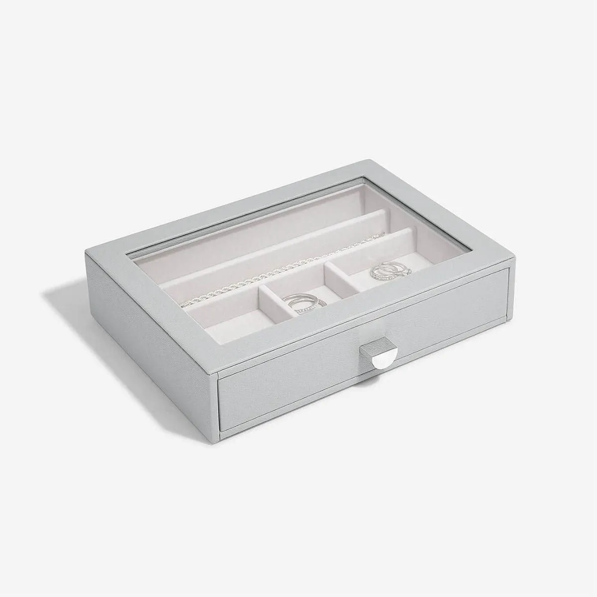 Pebble Grey Classic Jewellery Box Display Drawer