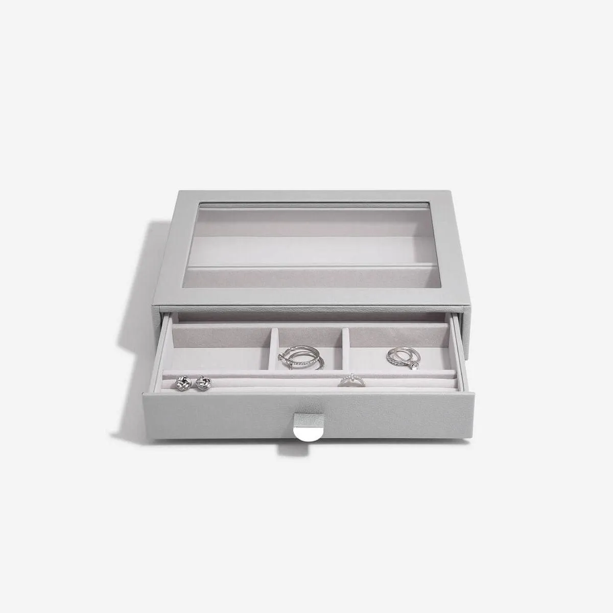Pebble Grey Classic Jewellery Box Display Drawer