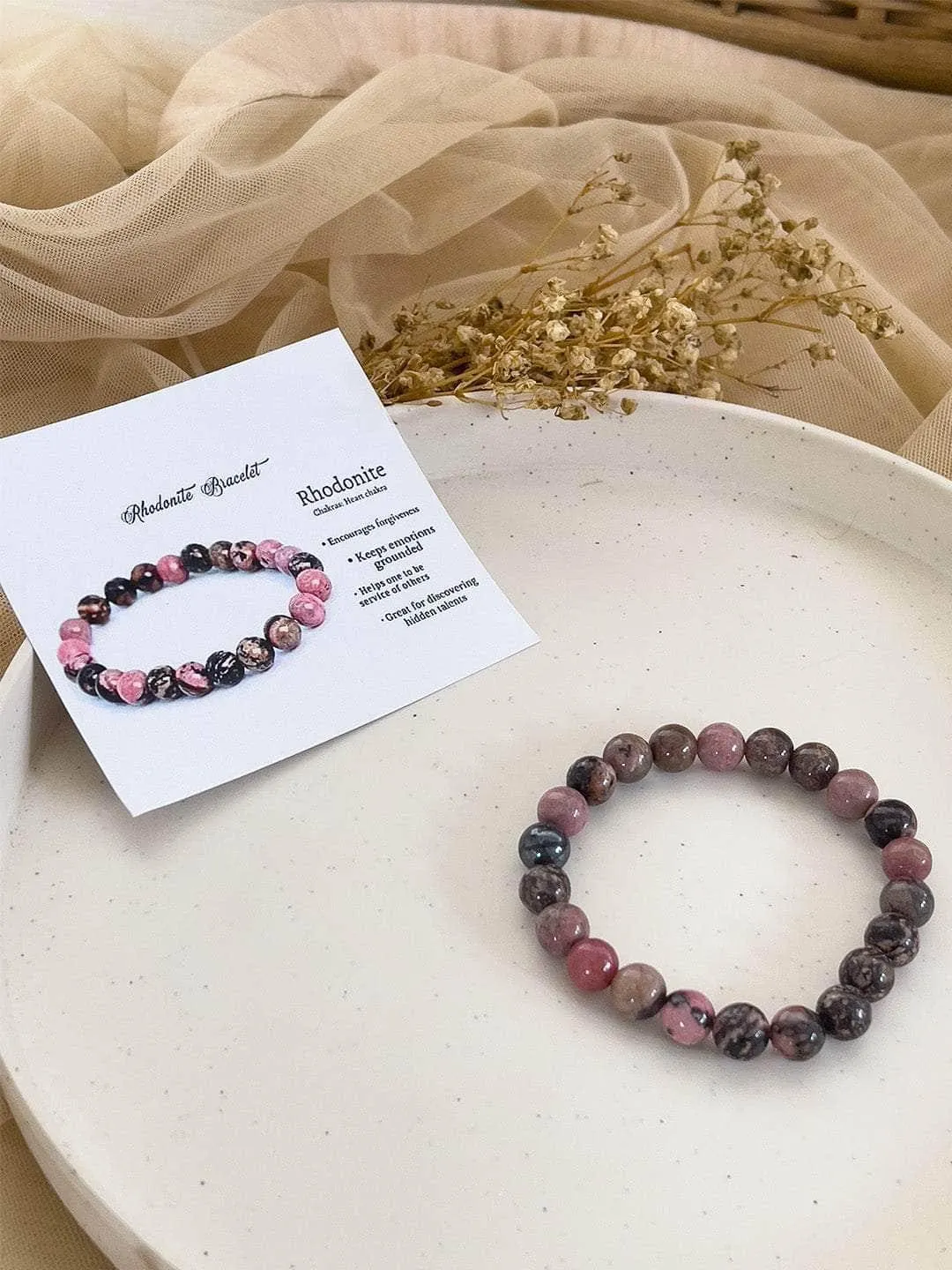 Rhodonite Energy Bracelet
