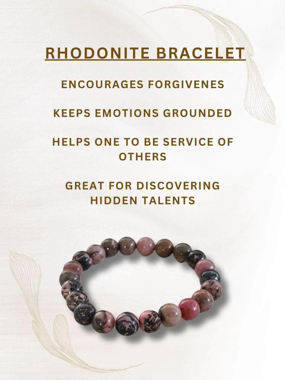 Rhodonite Energy Bracelet