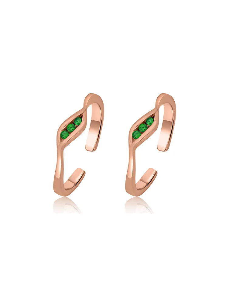 Rose Gold Ripple with Ruby