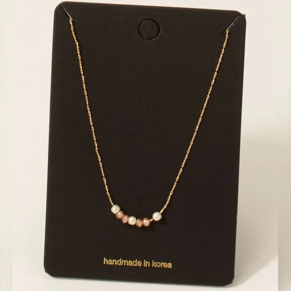 SERAPHINA BEADED PEARL NECKLACE